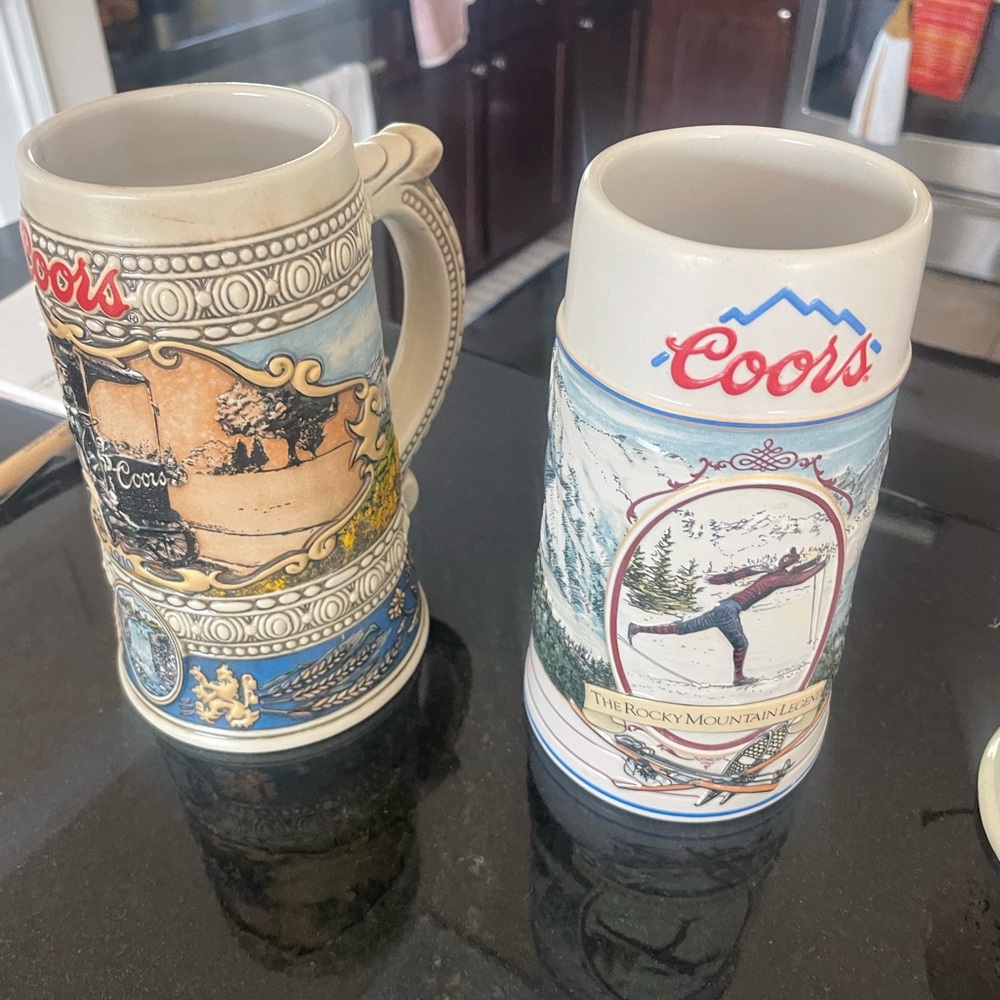 Ceramic Beer Stein Set - Multicolor